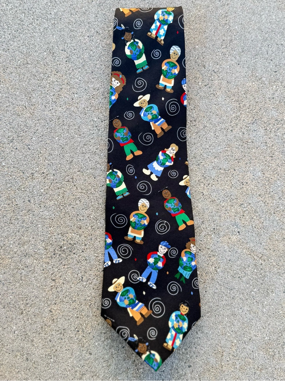 The Save the Children Collection Silk Neck Tie vintage the earth is on our hands